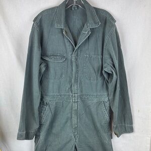 VTG Big Mac Men's Classic Jumpsuit Mechanic Military Field Coveralls Distressed